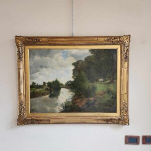 Alternative view of Dipinto antico epoca 800/900 raff. Paesaggio