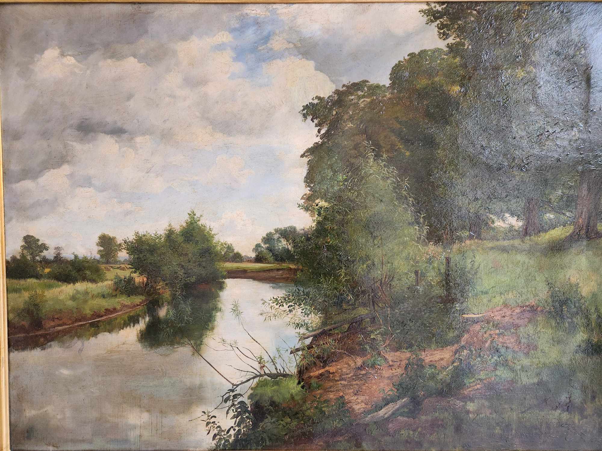 Dipinto antico epoca 800/900 raff. Paesaggio - immagine 6