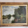 Dipinto antico epoca 800/900 raff. Paesaggio - immagine 4