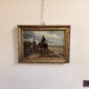 Dipinto antico raff paesaggio con personaggi epoca 800 - immagine 3