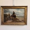 Dipinto antico raff paesaggio con personaggi epoca 800 - immagine 4