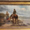 Dipinto antico raff paesaggio con personaggi epoca 800 - immagine 5