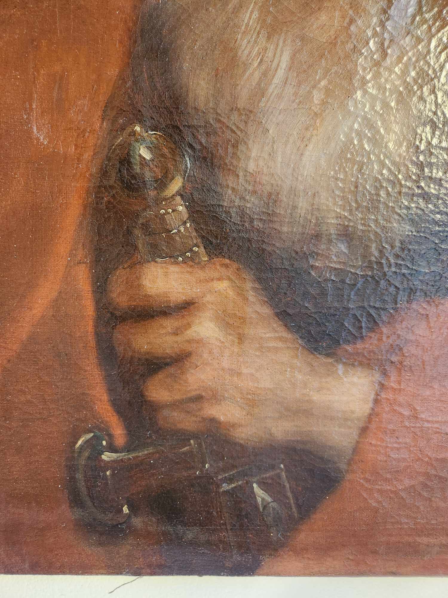 Dipinto antico raff Santo - immagine 7