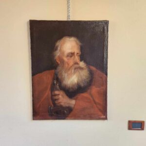 Alternative view of Dipinto antico raff Santo
