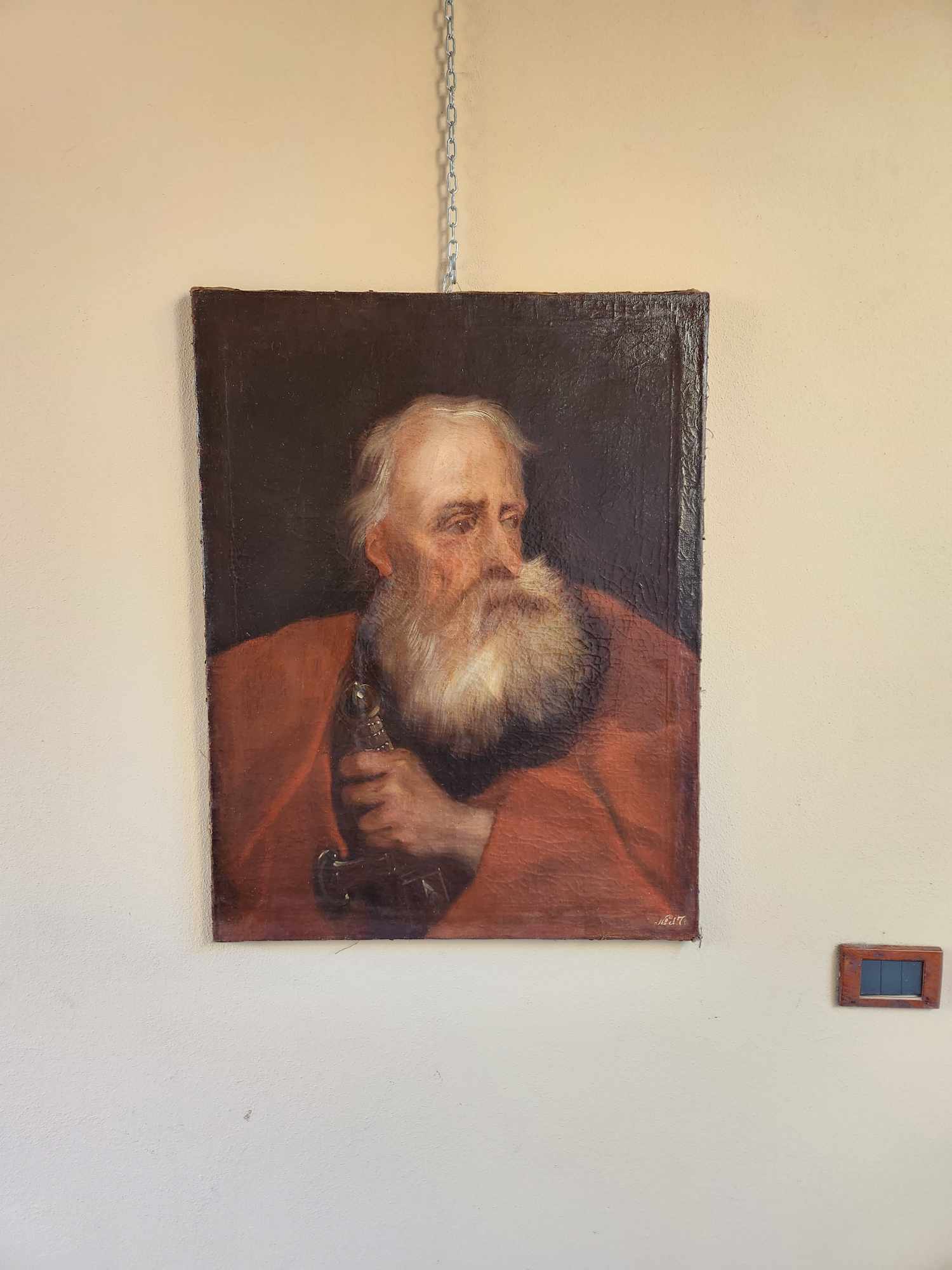 Dipinto antico raff Santo - immagine 2
