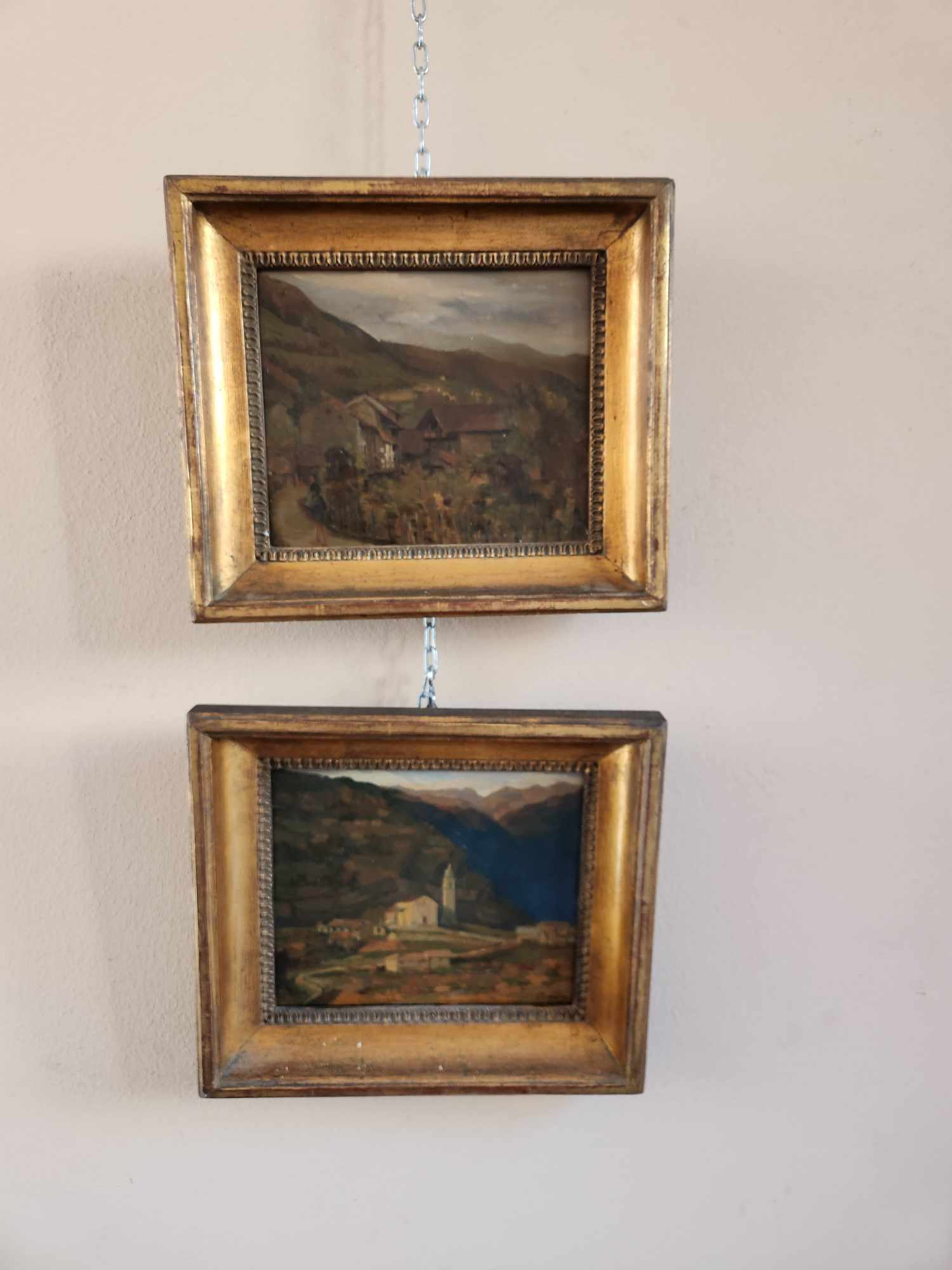 Coppia di quadretti raff. Paesaggi - immagine 3