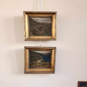Alternative view of Coppia di quadretti raff. Paesaggi