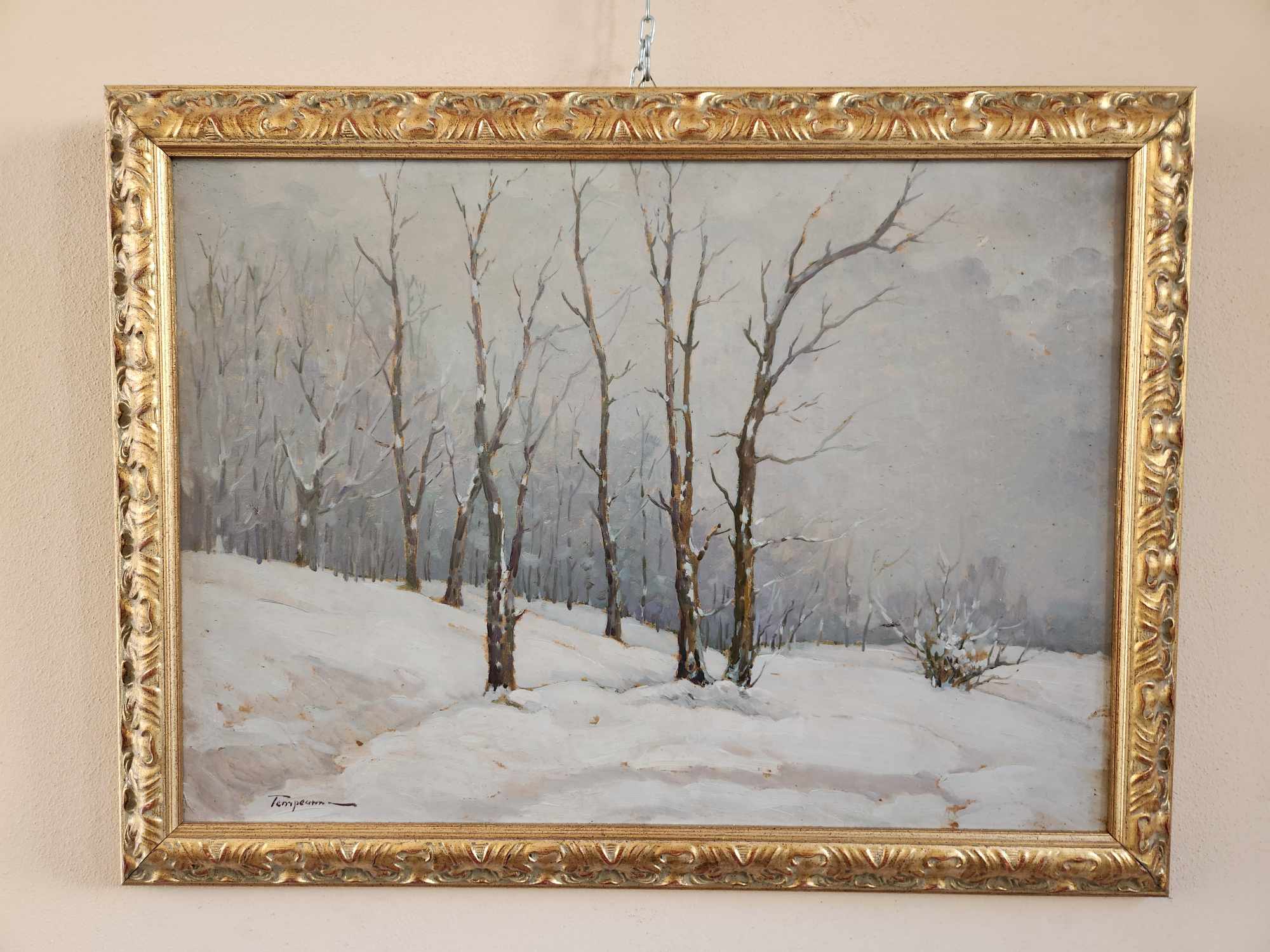Dipinto epoca 900 nevicata - immagine 6