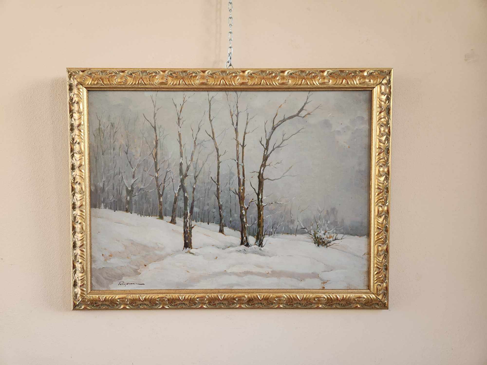 Dipinto epoca 900 nevicata - immagine 10