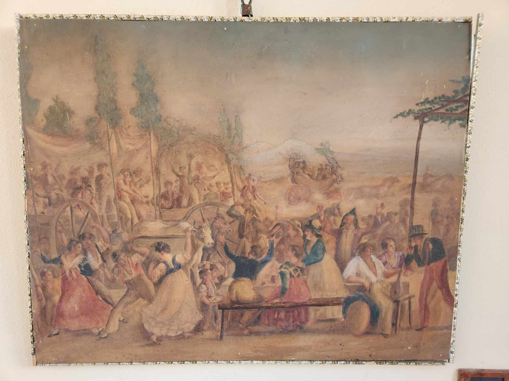 Acquarello antico epoca 900 - immagine 4