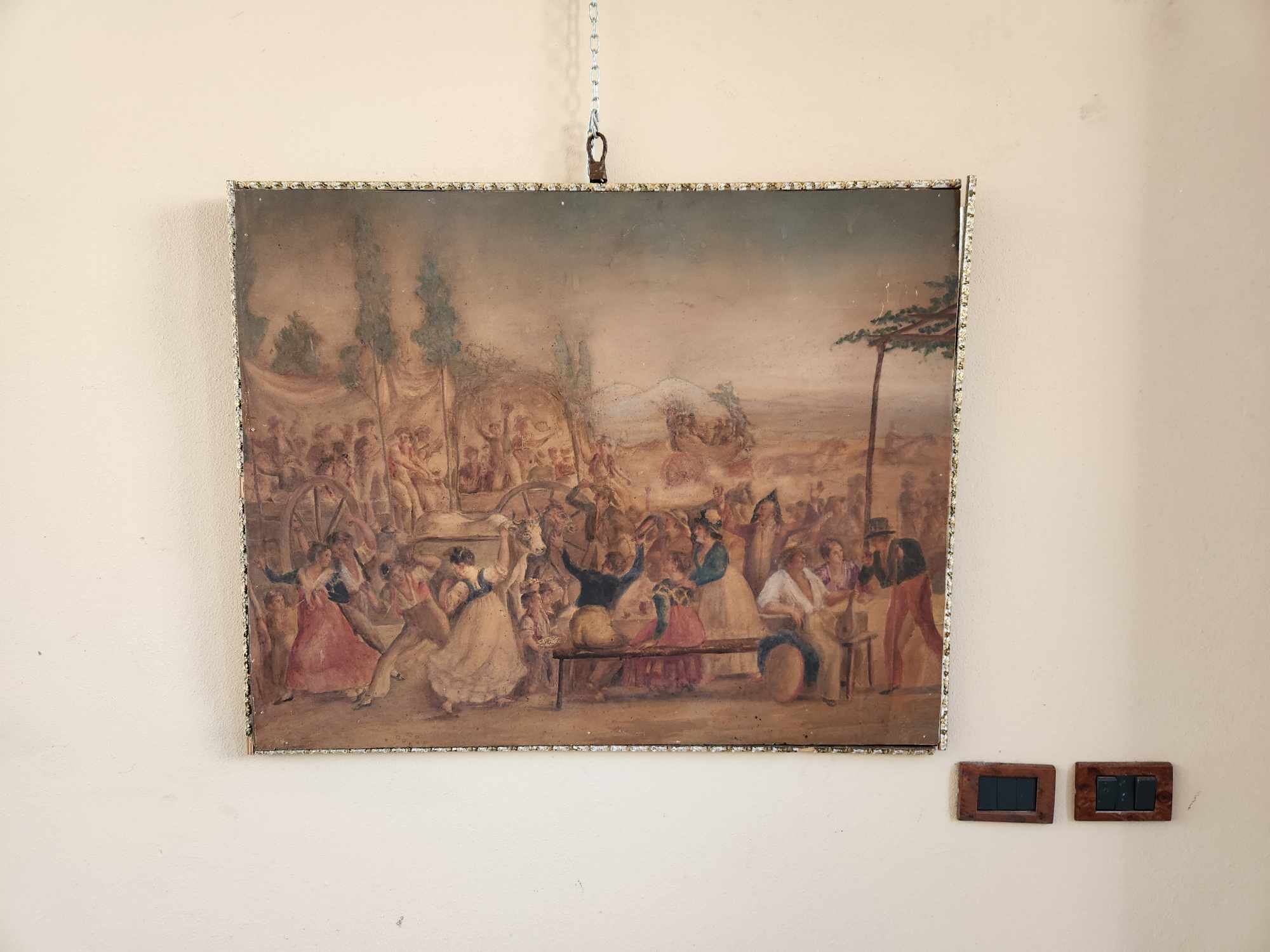 Acquarello antico epoca 900 - immagine 2