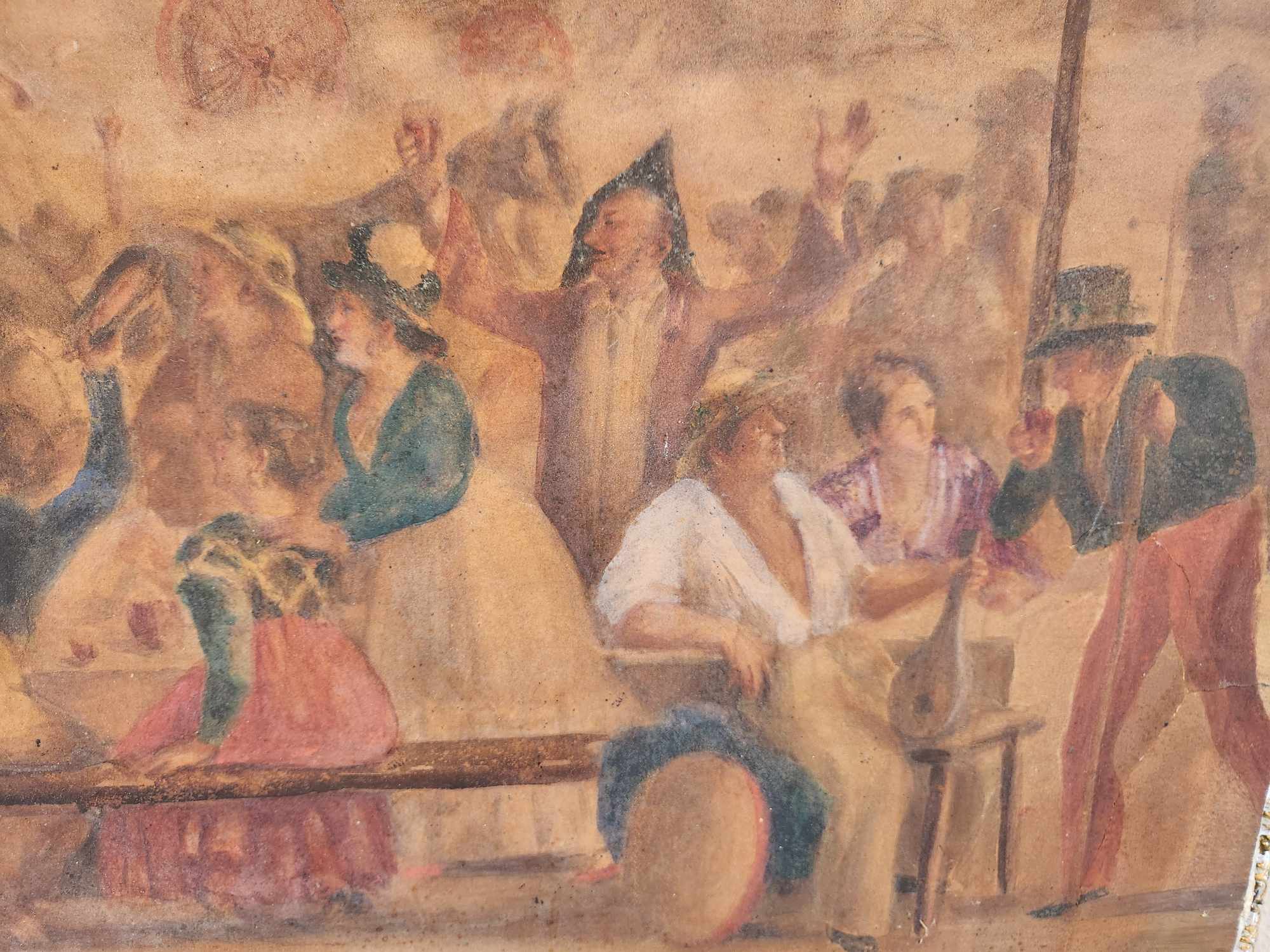 Acquarello antico epoca 900 - immagine 6