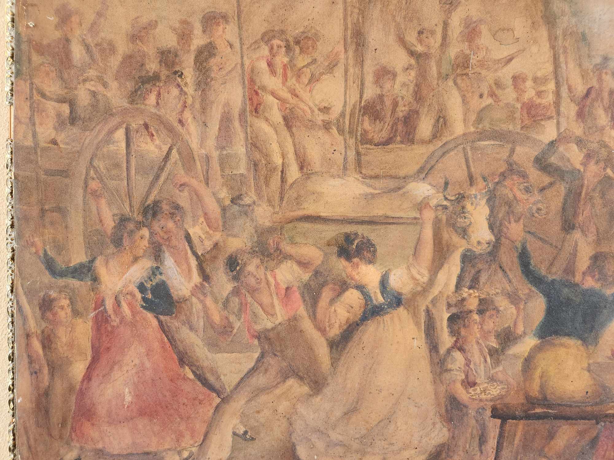 Acquarello antico epoca 900 - immagine 7
