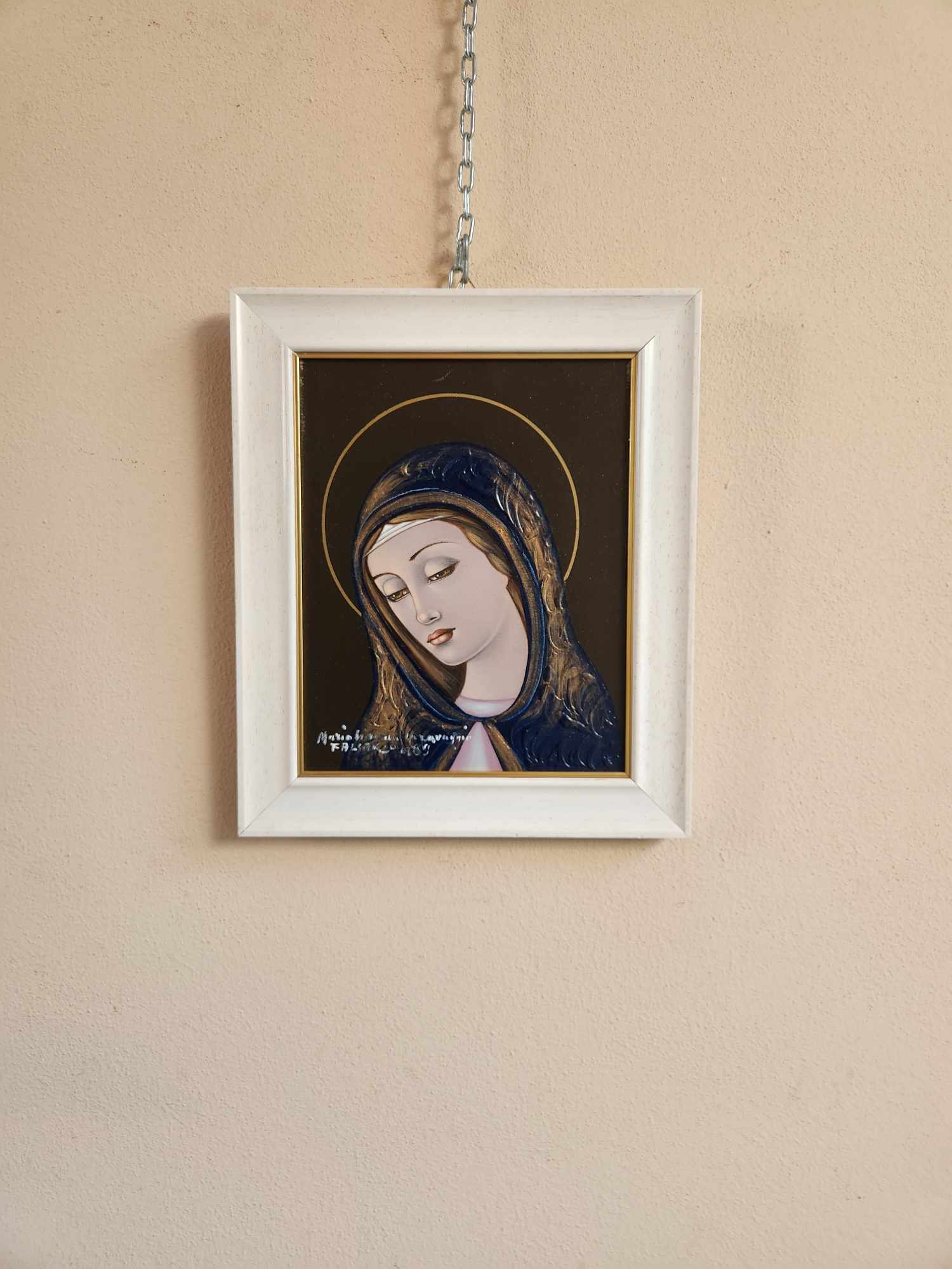 Quadro raff.Madonna pittore Mariolino da Caravaggio - immagine 2