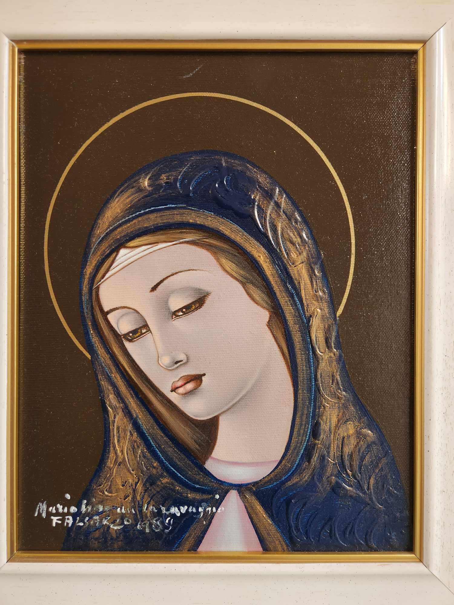 Quadro raff.Madonna pittore Mariolino da Caravaggio - immagine 5
