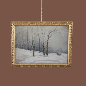 Dipinto epoca 900 nevicata