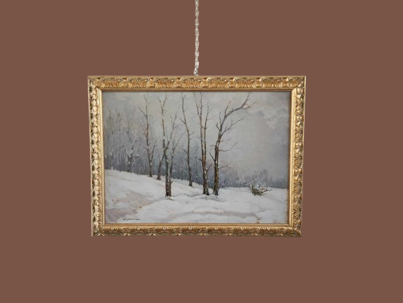 Dipinto epoca 900 nevicata