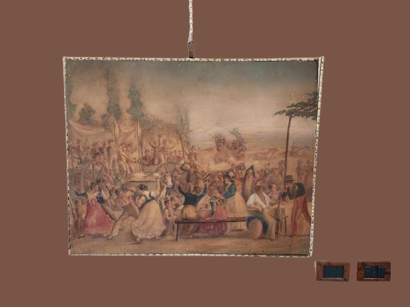 Acquarello antico epoca 900