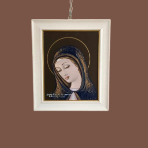 Quadro raff.Madonna pittore Mariolino da Caravaggio